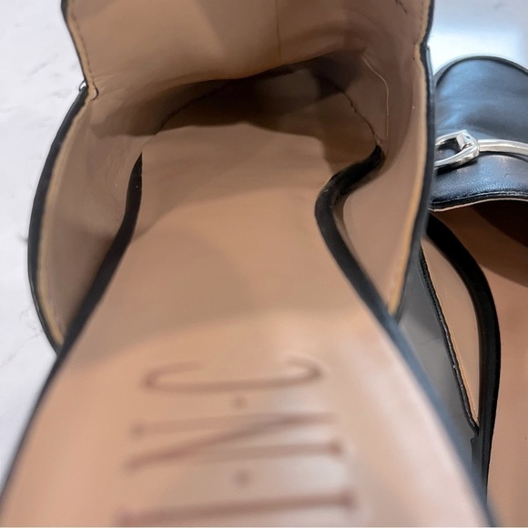 INC International Concepts Leather Black Gilia Horsebit Buckle Slip on Mules 6.5 - Picture 12 of 16